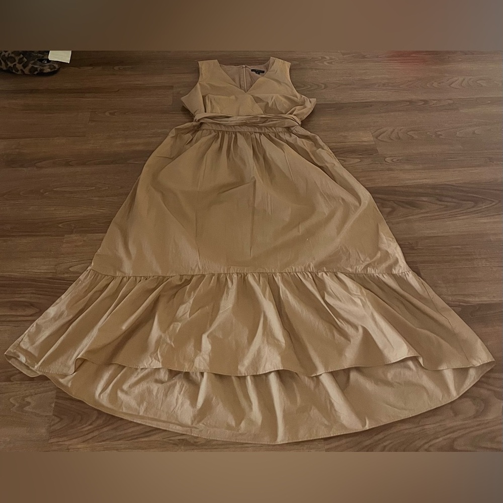 J. Crew High Low Tan Dress